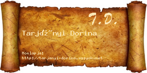 Tarjányi Dorina névjegykártya